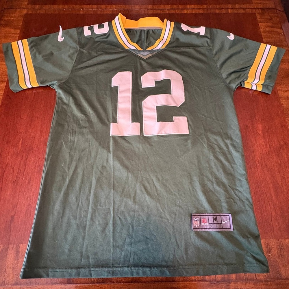 Green Bay Packers Aaron Rodgers #12 Nike NFL Jersey Green - Picture 1 of 7